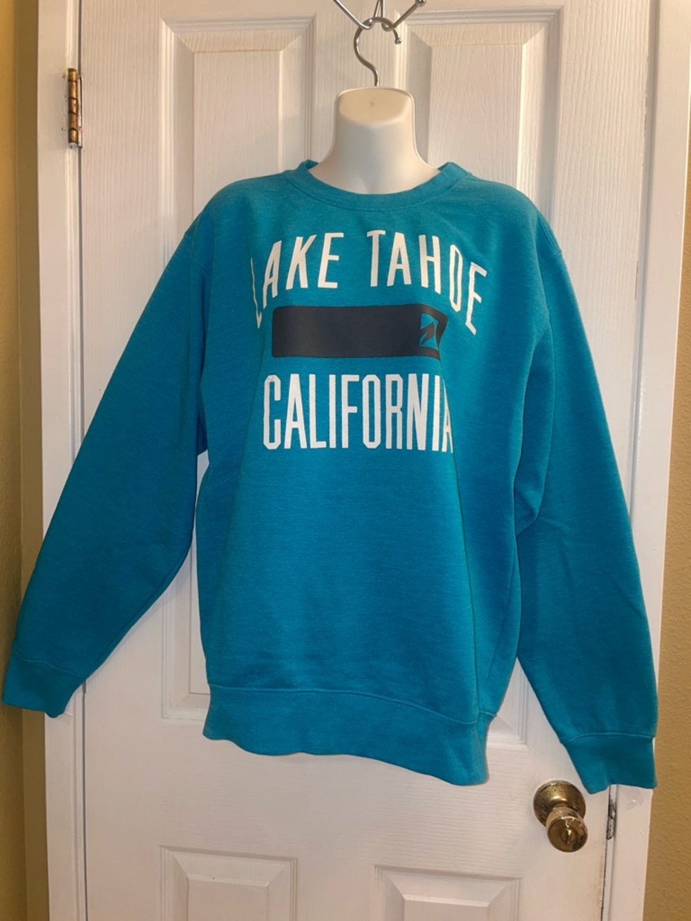 Lake Tahoe California Teal Crewneck Sweatshirt - Teal